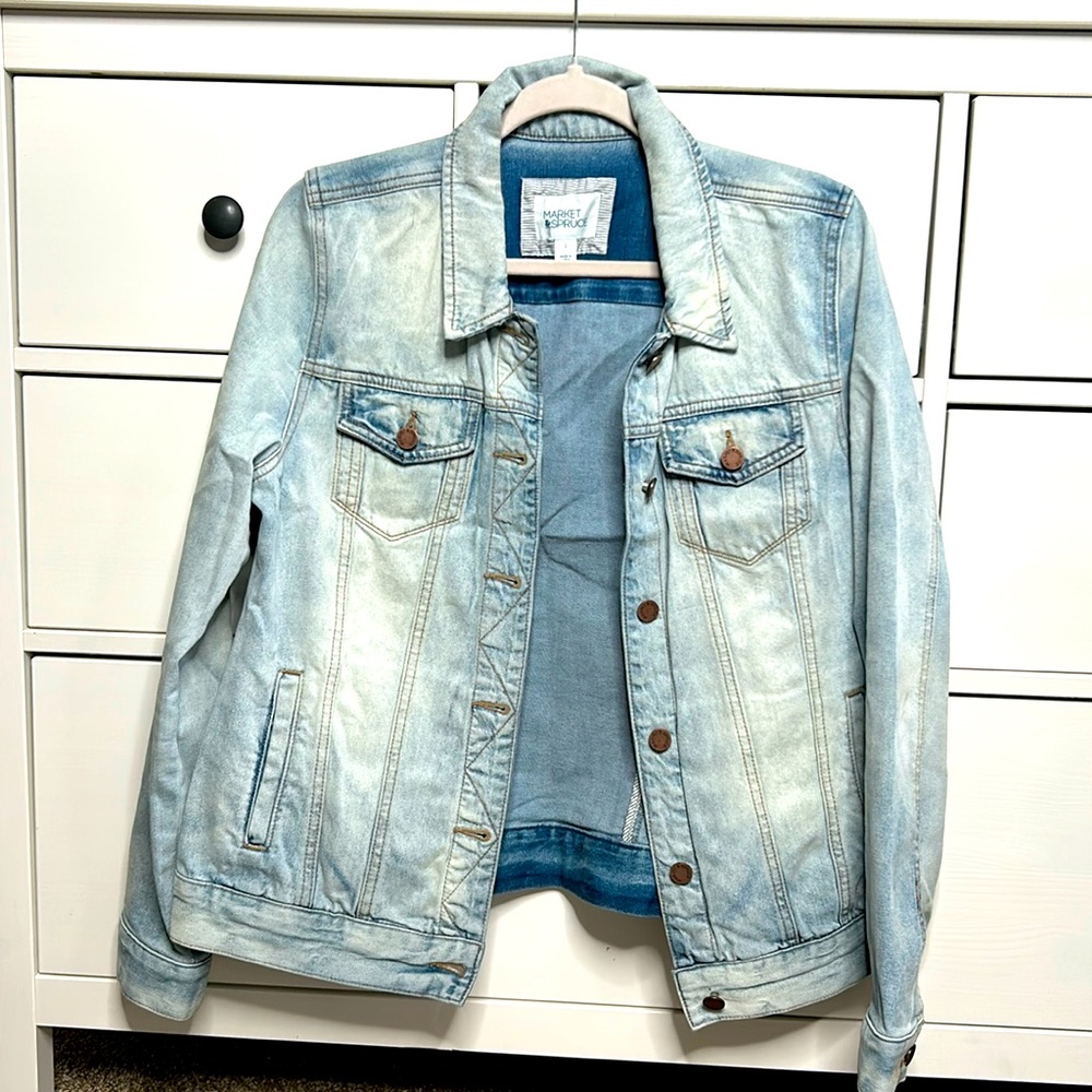 Light denim jackets- Size L.